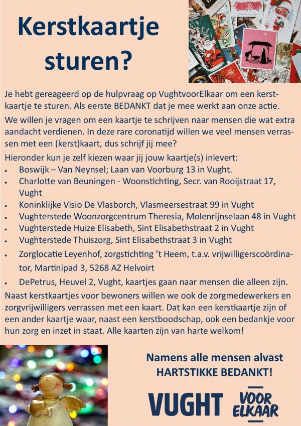 kerstkaartenactie VvE